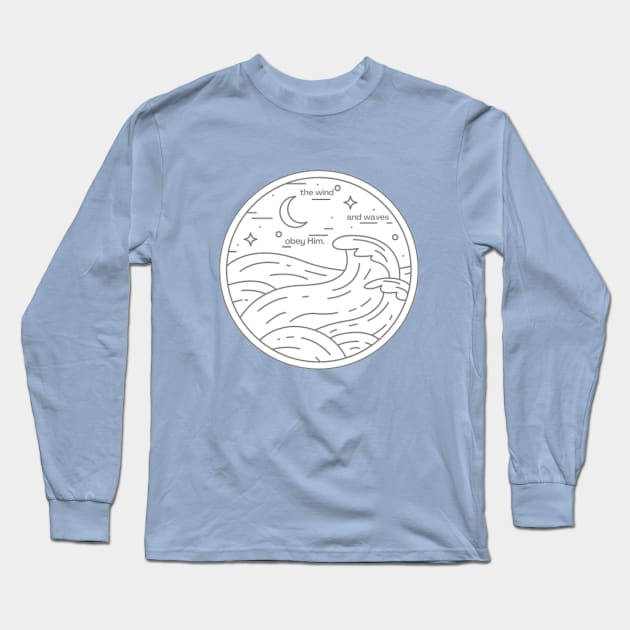 Wind and Waves Long Sleeve T-Shirt by heyvictyhey